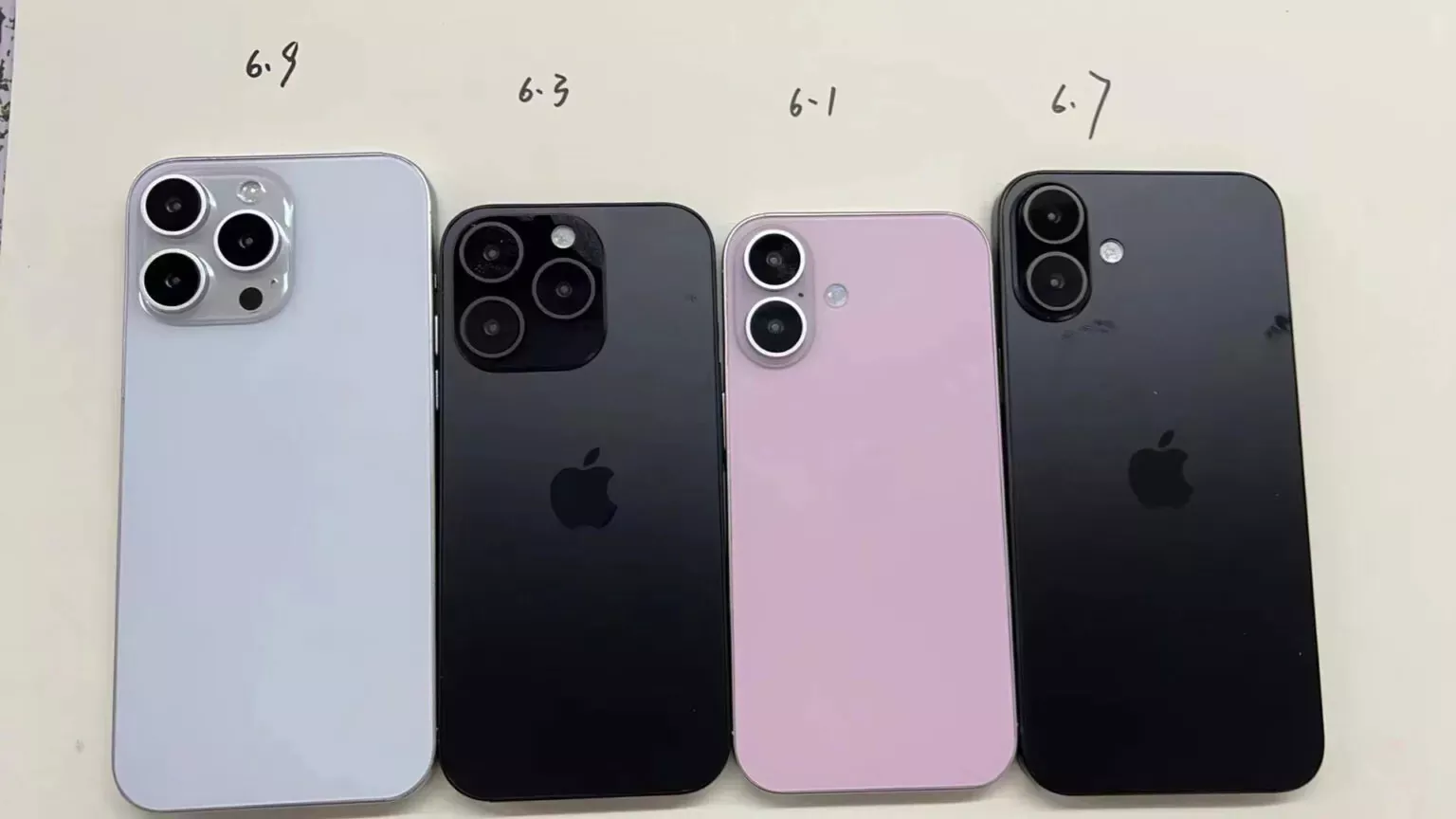 ảnh mô hình iphone 16 series